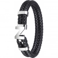 Браслет Zippo Steel Braided Leather Bracelet (20 см) купить в Рязани