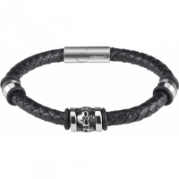 Браслет Zippo Three Charms Leather Bracelet 3 с шармами (20 см) купить в Рязани