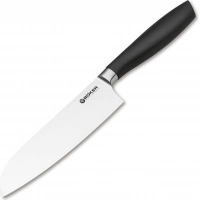 Кухонный нож шефа Bker Core Santoku, 163 мм, сталь X50CrMoV15, рукоять пластик купить в Рязани