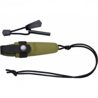 Нож Morakniv Eldris + огниво , цвет зеленый купить в Рязани