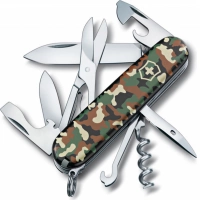 Нож перочинный Victorinox CLIMBER, сталь X55CrMo14, рукоять Cellidor®, камуфляж купить в Рязани