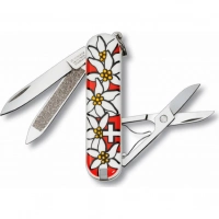 Нож перочинный Victorinox Edelweiss 0.6203.840 58мм 7 функций дизайн рукояти Эдельвейс купить в Рязани