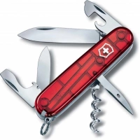 Нож перочинный Victorinox Spartan, сталь X55CrMo14, рукоять Cellidor®, полупрозрачный красный купить в Рязани