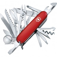 Нож перочинный Victorinox SwissChamp, сталь X55CrMo14, рукоять Cellidor®, красный купить в Рязани