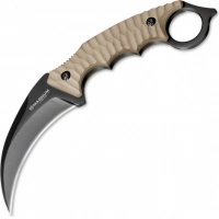 Нож с фиксированным клинком Magnum Spike Karambit — Boker 02SC028, сталь 440A EDP, рукоять стеклотекстолит G10, песочный купить в Рязани