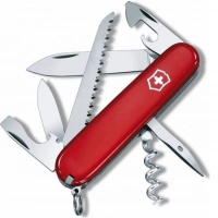 Нож швейцарский Victorinox Camper, сталь X55CrMo14, рукоять Cellidor®, красный купить в Рязани