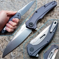 Нож складной Bareknuckle — Kershaw 7777, сталь Sandvik 14C28N, рукоять серый анодированный алюминий купить в Рязани