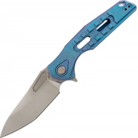 Нож складной Thor 3 Rikeknife, сталь M390, Blue Titanium купить в Рязани