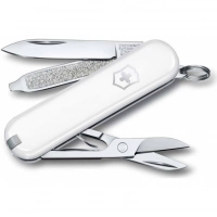 Нож Victorinox Classic SD Colors, Falling Snow (0.6223.7G) белый, 7 функций 58мм купить в Рязани