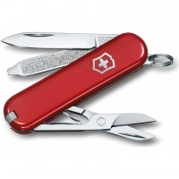 Нож Victorinox Classic SD Colors, Style Icon (0.6223.G) красный, 7 функций 58мм купить в Рязани