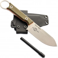 Нож White River FIRECRAFT 3.5 Pro StoneWash, сталь CPM S35VN, рукоять G10 зеленая/оранжевая купить в Рязани