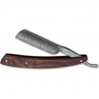 Опасная бритва Boker Damascus Curly Birch 6/8, сталь дамаск, рукоять коричневая береза купить в Рязани