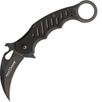 Складной нож Fox Karambit, сталь N690, рукоять стеклотекстолит G-10, чёрный купить в Рязани