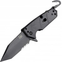 Складной нож Hogue Elishewitz Karma Tanto, клинок черный, сталь 154CM, рукоять черный G10 купить в Рязани