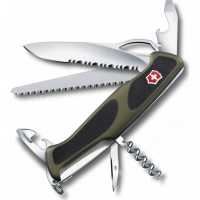 Складной нож Victorinox, сталь X55CrMo14, рукоять полиамид, черно-зеленый купить в Рязани