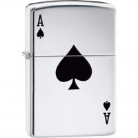 Зажигалка ZIPPO Armor™  Туз с покрытием High Polish Chrome купить в Рязани