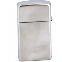 Зажигалка ZIPPO Slim® с покрытием Satin Chrome™, латунь/сталь, серебристая, матовая, 30х10×55 мм купить в Рязани